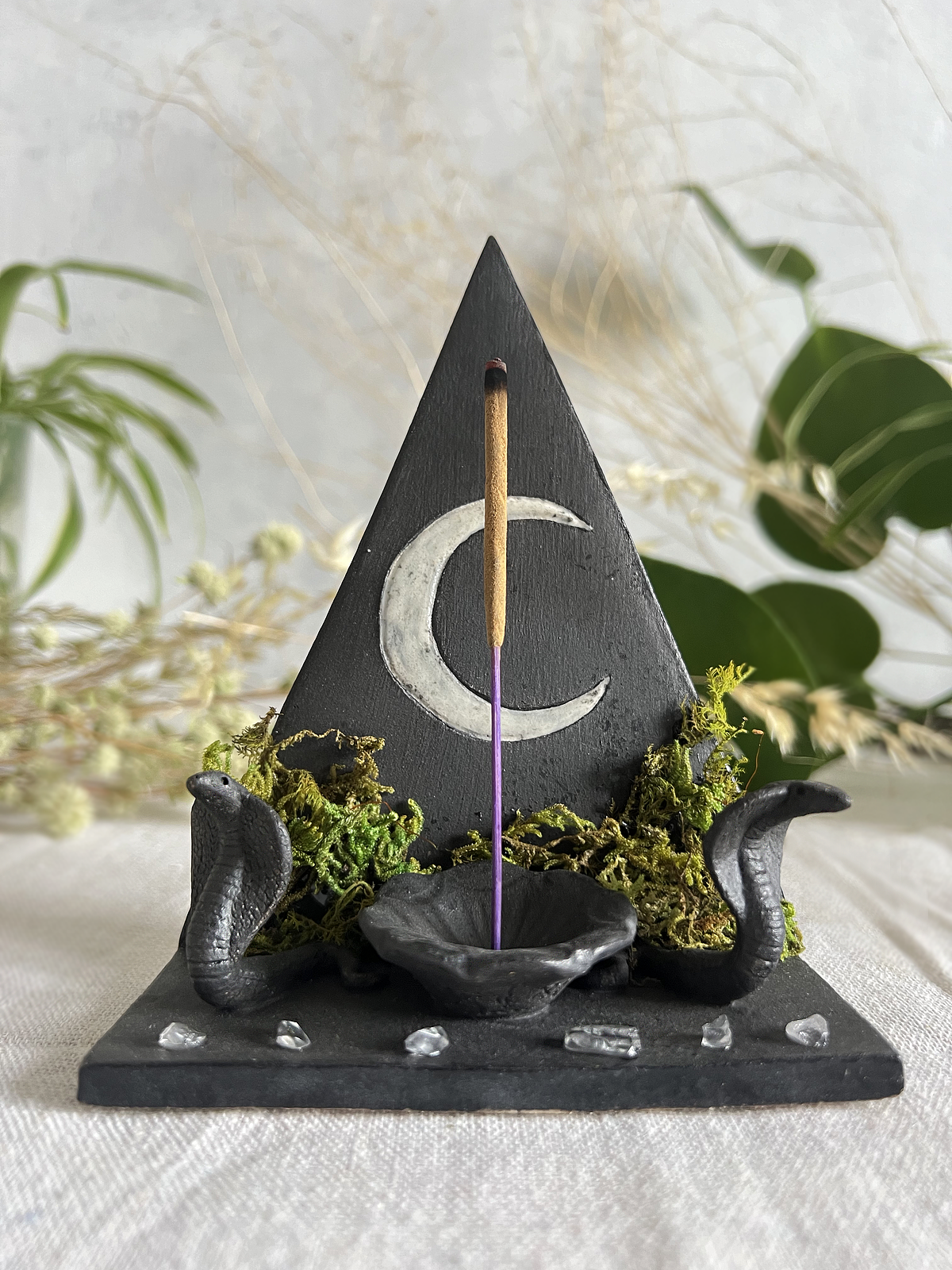 ALTAR INCENSARIO QUEMADOR COBRA NEGRA