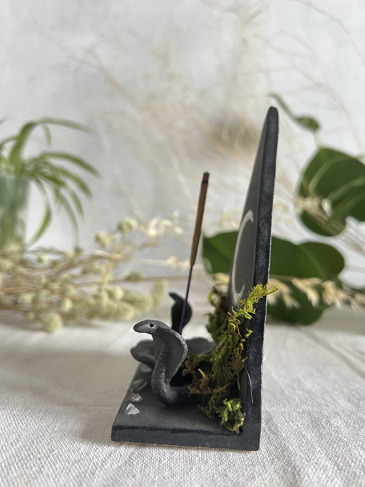 ALTAR INCENSARIO QUEMADOR COBRA NEGRA