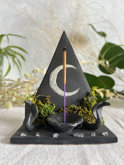 ALTAR INCENSARIO QUEMADOR COBRA NEGRA