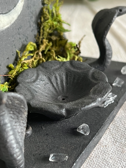 ALTAR INCENSARIO QUEMADOR COBRA NEGRA